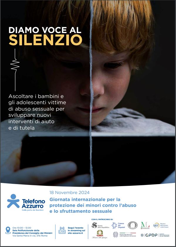 Diamo voce al silenzio telefono azzurro novembre 2024