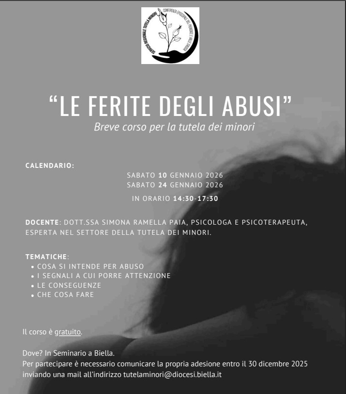 Corso ferite abusi Diocesi di Biella Gennaio 2026